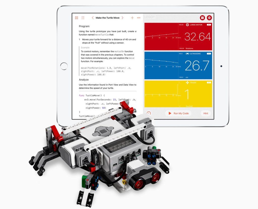 Swift Playgrounds iPad coding con Lego Ev3 Mindstorm