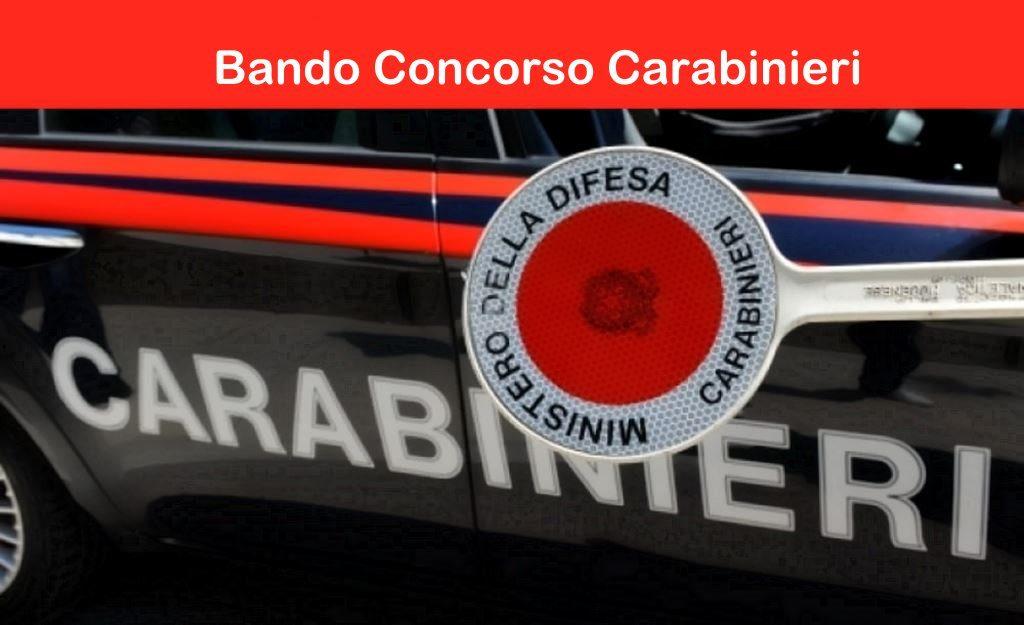 bando concorso carabinieri arma dei carabinieri assume allievi